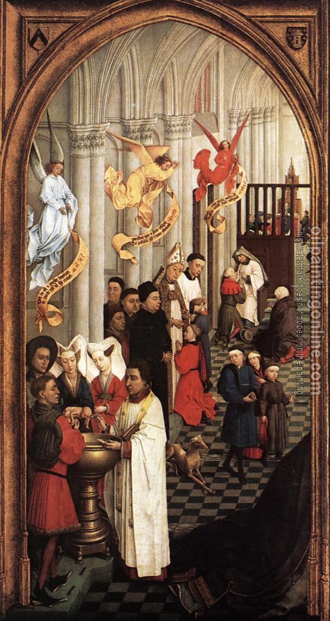 Weyden, Rogier van der - Seven Sacraments Altarpiece-Left Wing